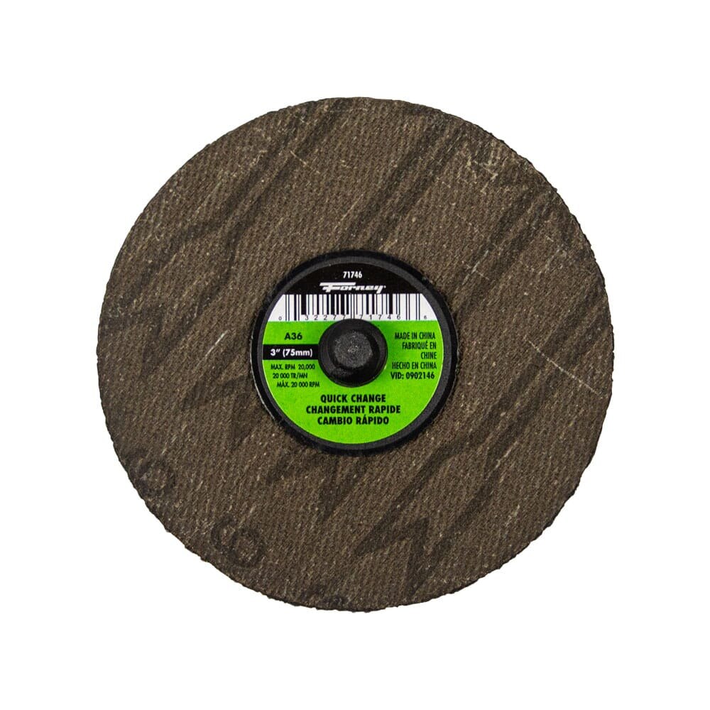 thumbnail image 2 of Benchmark Abrasives 3-Inch 36 Grit Roloc Sanding Discs - 50-Pack, Premium Aluminum Oxide 2 of 6